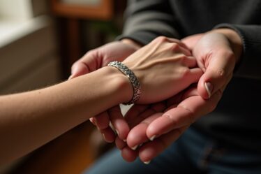 Le bracelet partagé : un symbole fort d’amour et de complicité entre deux âmes