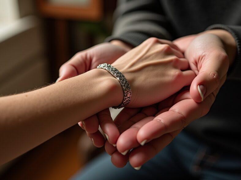 Le bracelet partagé : un symbole fort d’amour et de complicité entre deux âmes